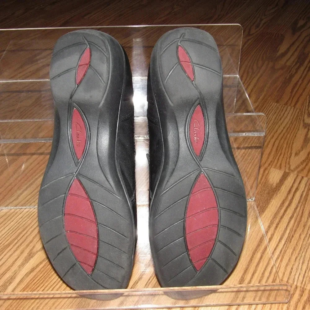 CLARKS ARTISAN Black Leather Shoes Size 9M - Picture 5 of 8
